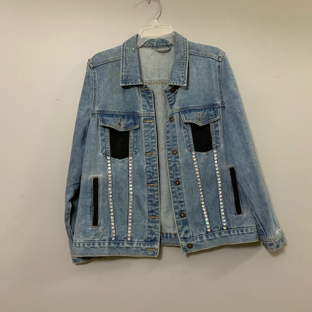 rhinestone jean jacket